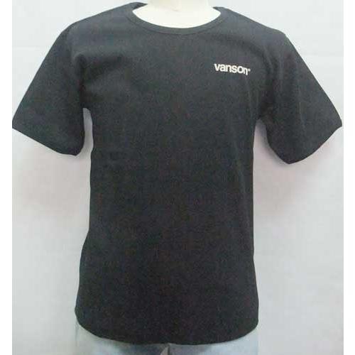 Tシャツ vanson バンソン スター リブ 半袖 NVST-2408 黒 L寸｜americaya2｜02