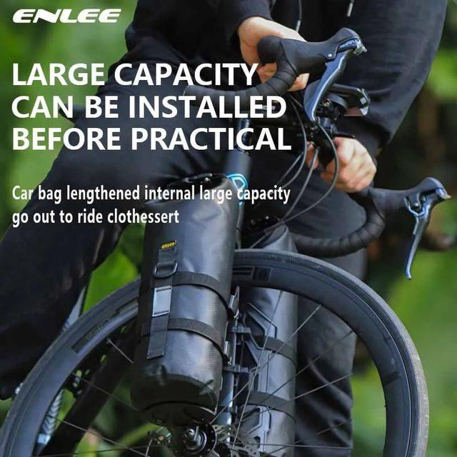 ENLEE 自転車多機能フロントフォークバッグ屋外防水バッグ 5L 容量