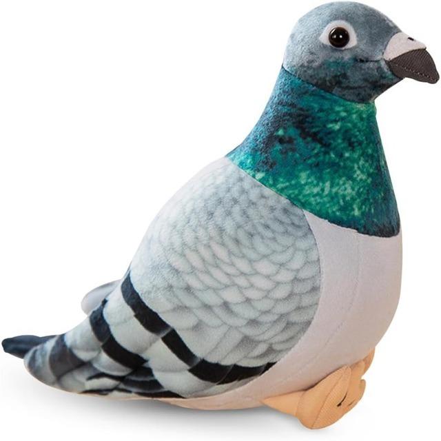 子供のための鳩のぬいぐるみ,柔らかくてかわいいおもちゃ,平和,鳥,動物
