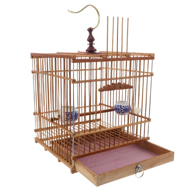 竹鳥かごペットの鳥用歌鳥カナリア小型オウムフィンチペット鳥かご
