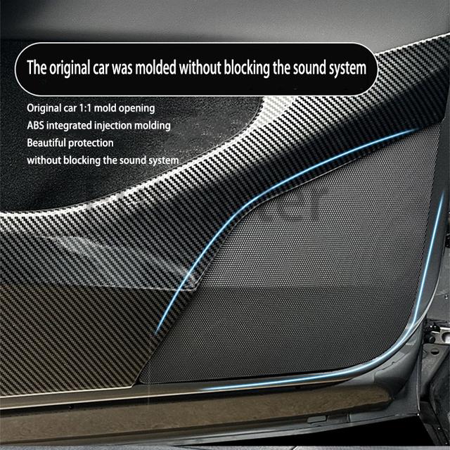 テスラ モデルY ジュニパー2025 車用ドアキックパッド ABS製 ?り防止