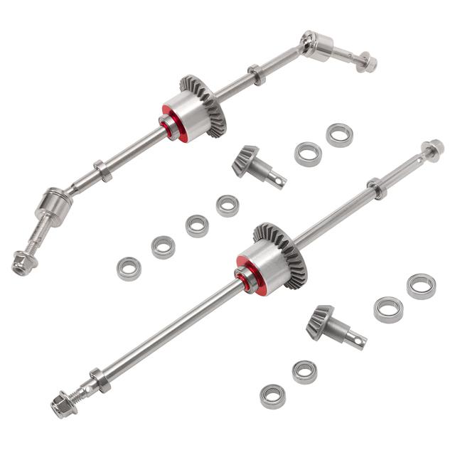 金属製フロントおよびリアアクスルアクセサリー MN モデル 1/12 MN128 MN86 G500 RC カー用フル車両ベアリング アップグレードア
