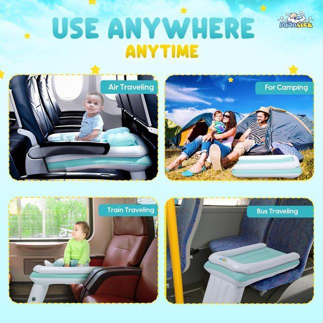 子供用ベビー用エアベッドシート、車用エアーマットレス、旅行用車内ロードトリップ用エクステンダースリーピングマットレスシート