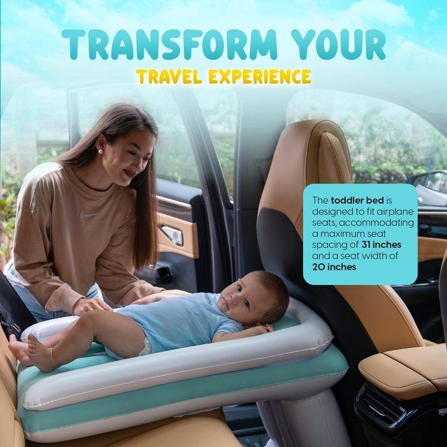 子供用ベビー用エアベッドシート、車用エアーマットレス、旅行用車内ロードトリップ用エクステンダースリーピングマットレスシート