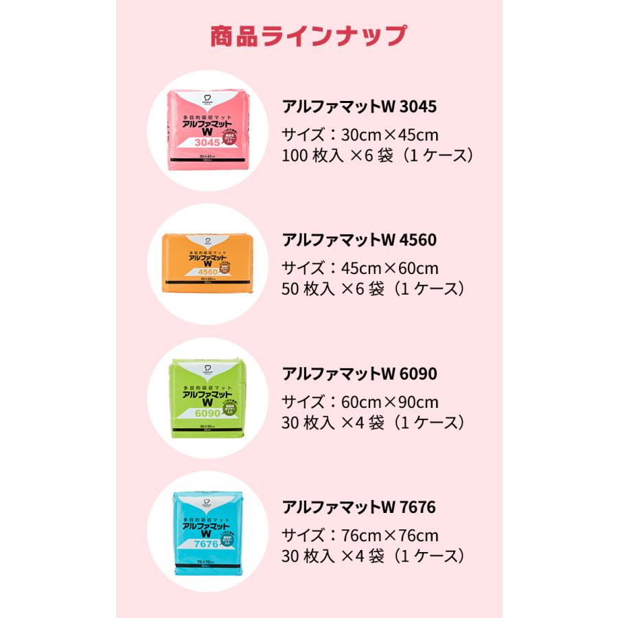 amethyst（アメジスト） アルファマットW3045 100枚入 大衛 おねしょ