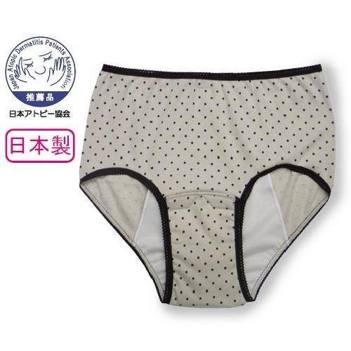 産褥ショーツ 産じょくショーツ 前開き 水玉ベージュ L-LL アメジスト 大衛 産後ショーツ 産後 下着 産後 パンツ ※ネコポス対応2（Yahoo!・医療・介護のアメジスト大衛 公式）