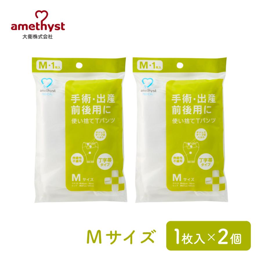 amethyst（アメジスト） 使い捨てTパンツ Mサイズ 2枚セット 大衛 丁字