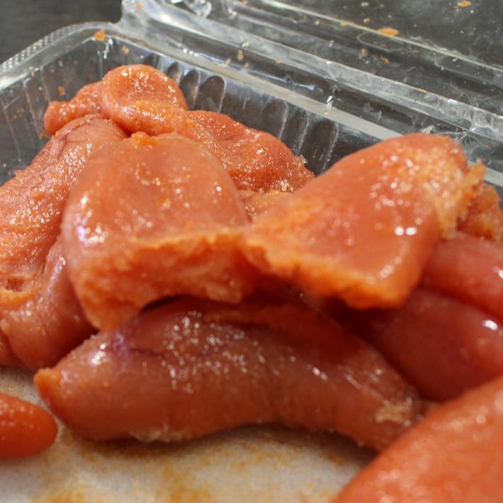 明太子　切れ子又はバラコ　メーカーお任せ　約250ｇ前後【めんたい】送Ｐ40 |  | 03