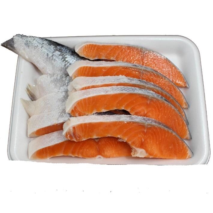 銀鮭切身 全部で約700ｇ　選べる10、8枚切 塩加減　等級プレミアム　脂のってる　チリ産　三代目の意地【さけ　シャケ　しゃけ】送Ｐ100　3個迄同一送料 |  | 07
