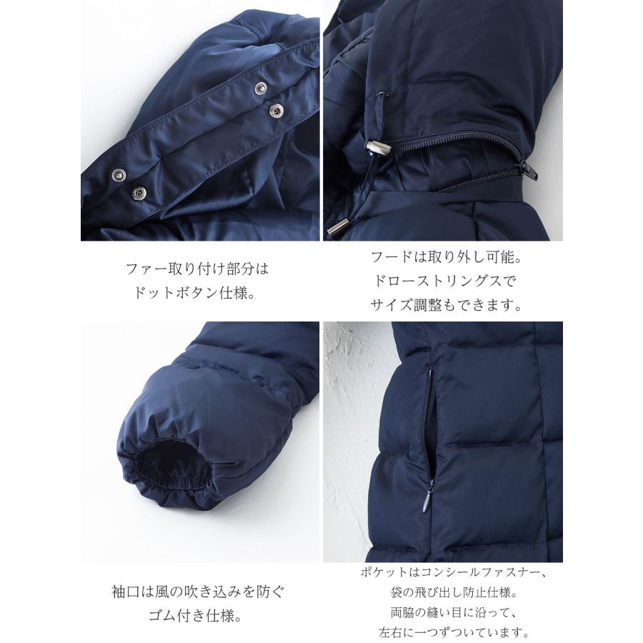 コート レディース 50代 ダウン ダウンコート 40代 60代 きれいめ 高級 5l 6l 大きいサイズの画像