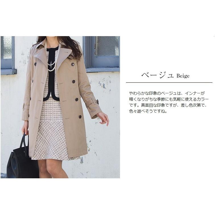 トレンチコート レディース 90cm丈 取り外しライナー付コート 大きいサイズ 撥水 4012 12 ファッション通販アミアン ハウス 通販 Yahoo ショッピング