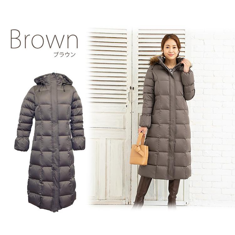 ダウンコート レディース 40代 きれいめ ロング ロング ブランド ロング丈 ダウンジャケット 超ロングダウンコート Amian House 5907 ファッション通販アミアン ハウス 通販 Yahoo ショッピング
