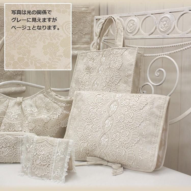 ランジェリーケース 約23×30cm レース 旅行 下着入れ ローズ模様