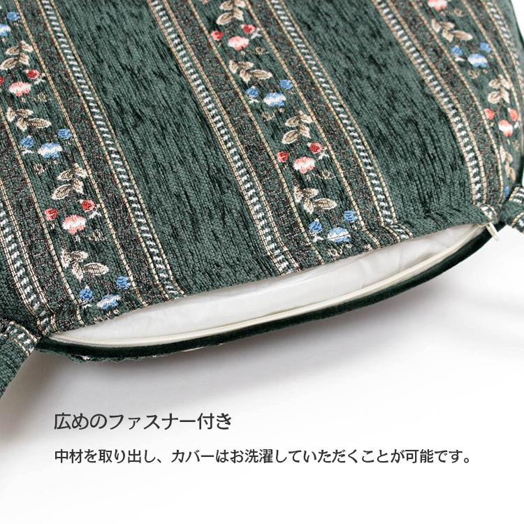 紐付シートクッション 約43×45cm シェニール織 ダイニングチェア 紐付シートクッション 約43×45cm シェニール織 ダイニングチェア