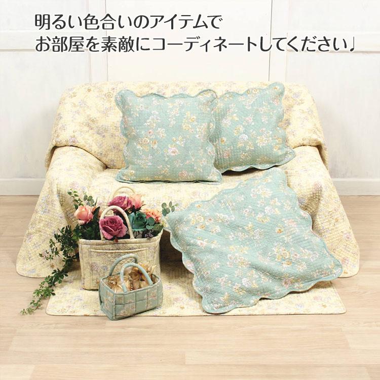 コットンキルト ソフトバスケット 約31×26×25cm [Floral Finesse]｜ami-brugge｜07