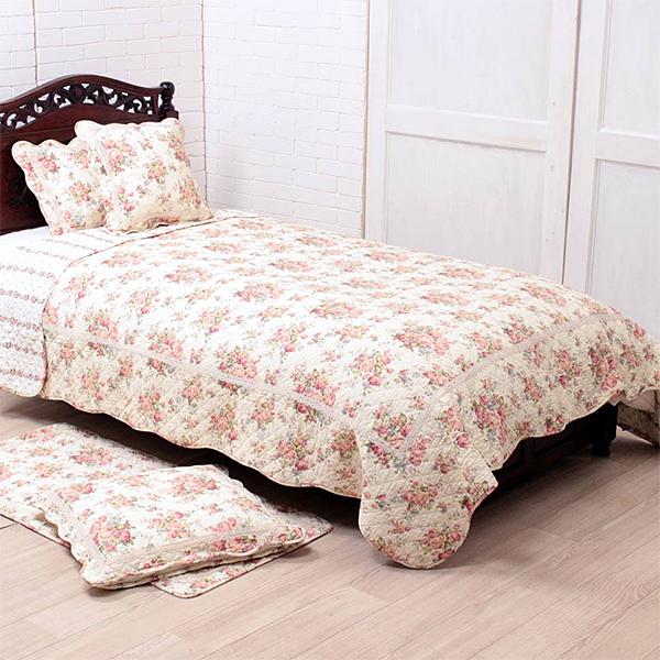 コットンキルト マルチカバー 約195×245cm [Lapin Quiltine] マット ラグマット カーペット 絨毯 こたつ リビング ベット 三人掛け用 シングルベッド