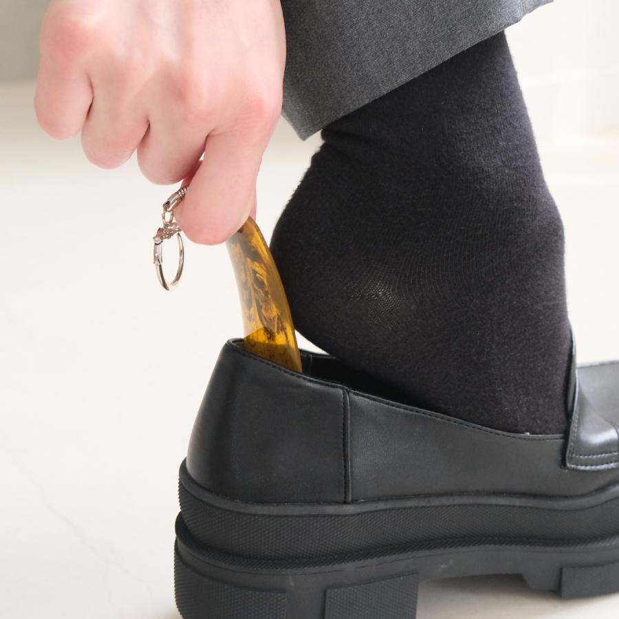 COLUMBUS（コロンブス） ハンディーシューホーン アメ柄キー付 靴べら