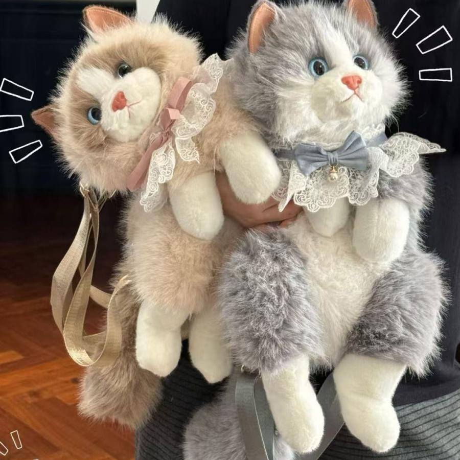 ストラップ ぬいぐるみ リュック バッグ ねこ 猫 レディース 子供 大人