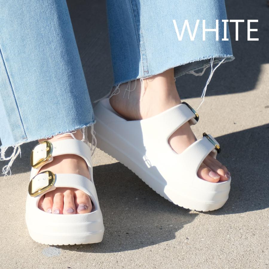 サンダル レディース ダブルベルト EVAサンダル 軽量 リカバリー