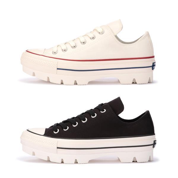 コンバース スニーカー F厚底 レディース オールスター 100 チャンク Converse All Star 100 Chunk Ox チャンキーソール 黒 白 Cv As 100chunk アミアミヤフー店 通販 Yahoo ショッピング
