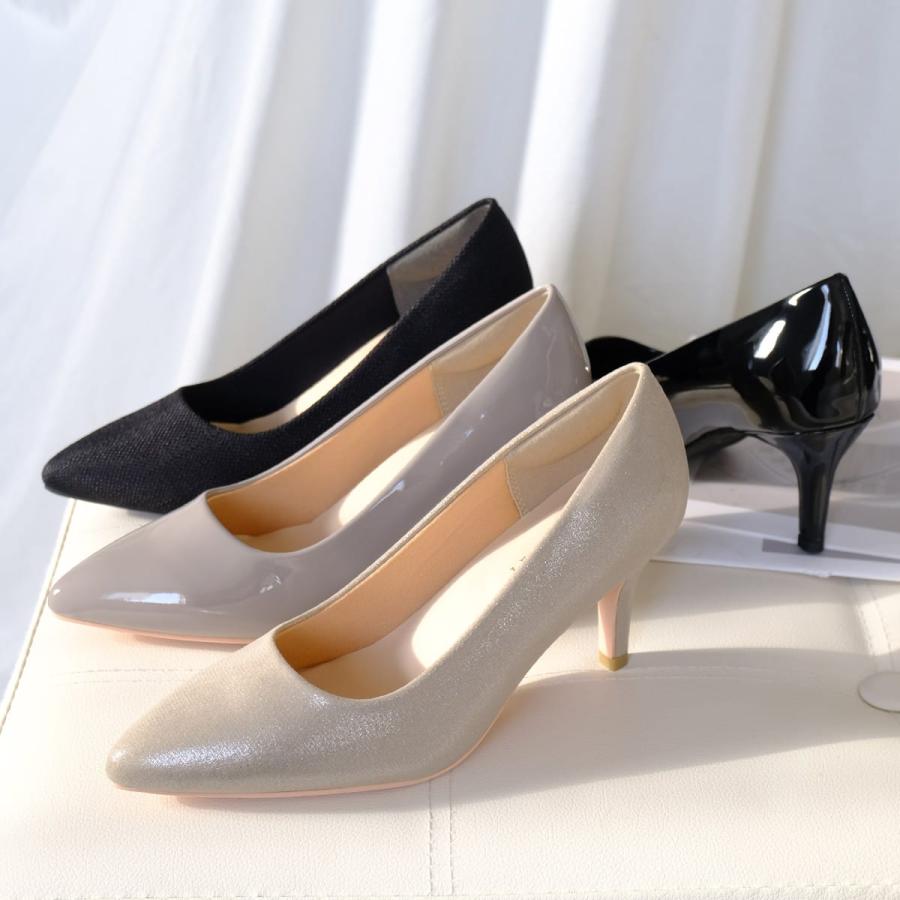 走れるポインテッドトゥパンプス 生地巻き 7センチヒール レディース 春夏 痛くない 低反発 amiamiアミアミ CX1104SS　SlV | AmiAmi | 20