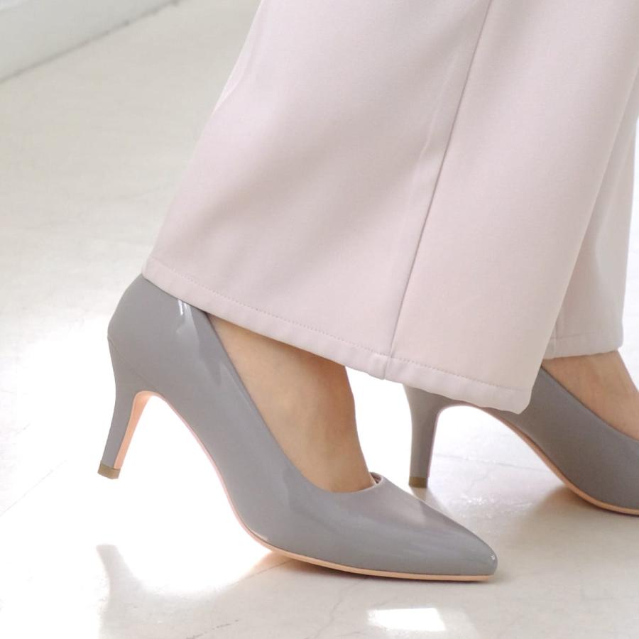 走れるポインテッドトゥパンプス 生地巻き 7センチヒール レディース 春夏 痛くない 低反発 amiamiアミアミ CX1104SS　SlV | AmiAmi | 22
