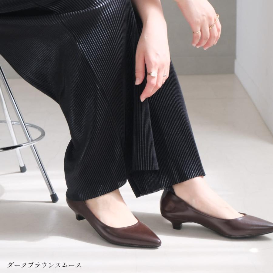 パンプス 走れるパンプス  黒 レディース 痛くない かかとクッション 柔らか ヒール ローヒール ポインテッドトゥ スエード 脱げない　amiamiアミアミ | AmiAmi | 32