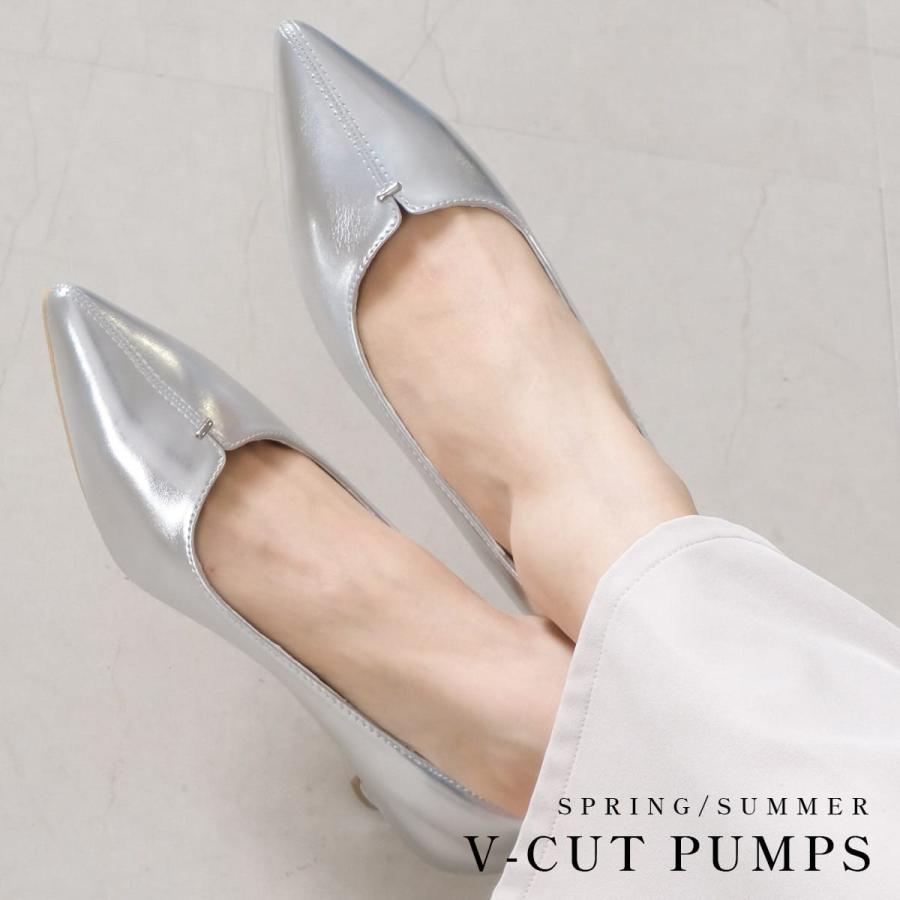 パンプス 走れるパンプス レディース ポインテッドトゥ 3cmヒール Vカット 痛くない 疲れない 歩きやすい アミアミ | AmiAmi | 12