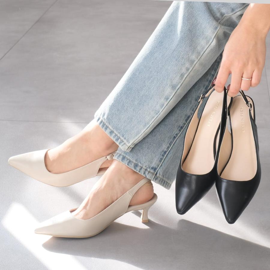 AmiAmi（アミアミ） ミュール パンプス バックストラップ ローヒール