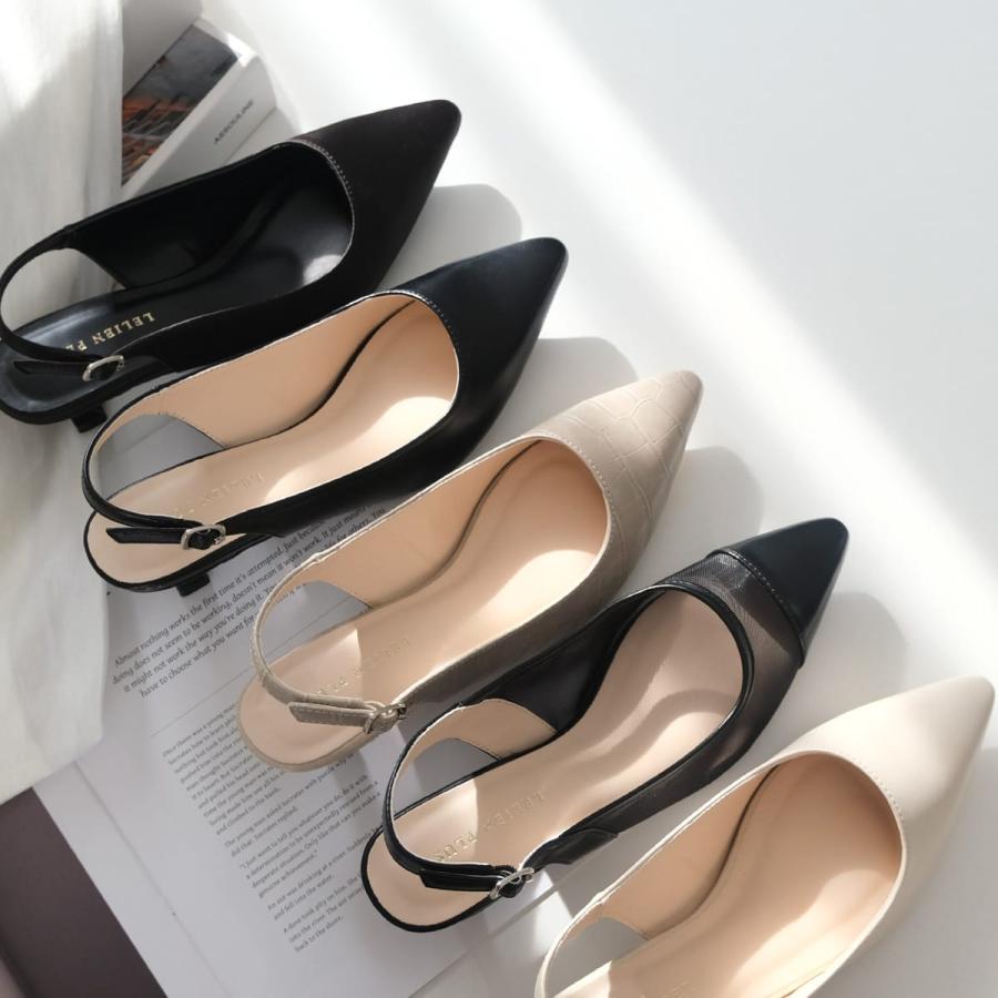 AmiAmi（アミアミ） ミュール パンプス バックストラップ ローヒール