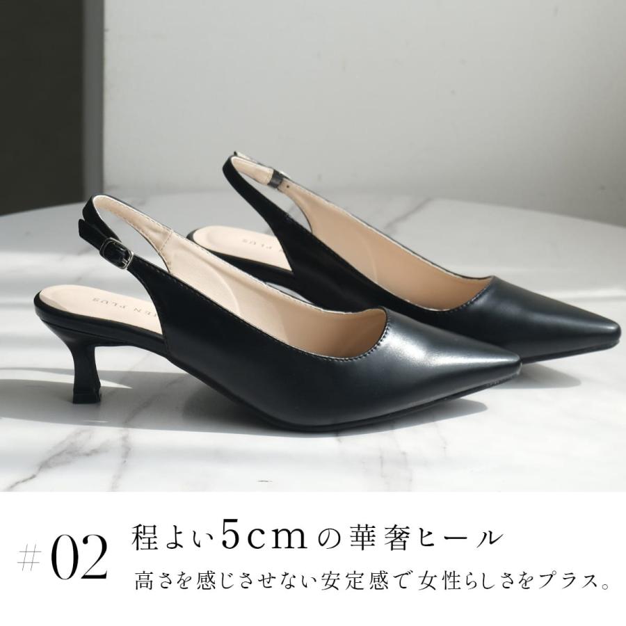 AmiAmi（アミアミ） ミュール パンプス レディース バックストラップ