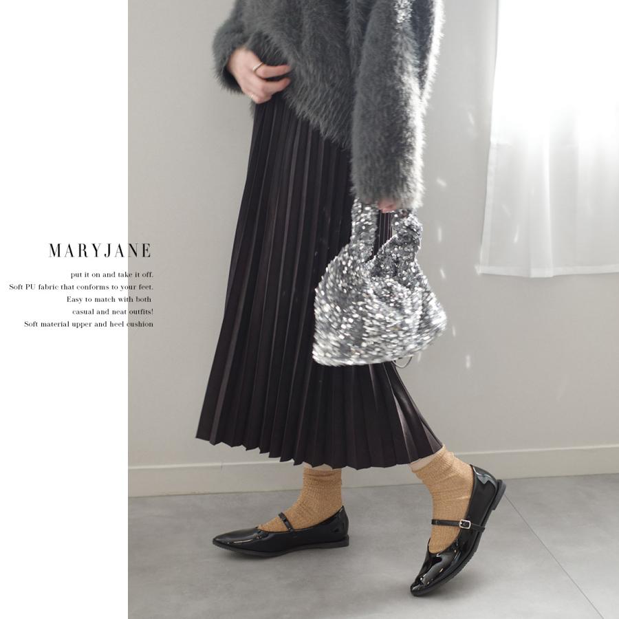 AmiAmi パンプス フラットシューズ レディース メリージェーン