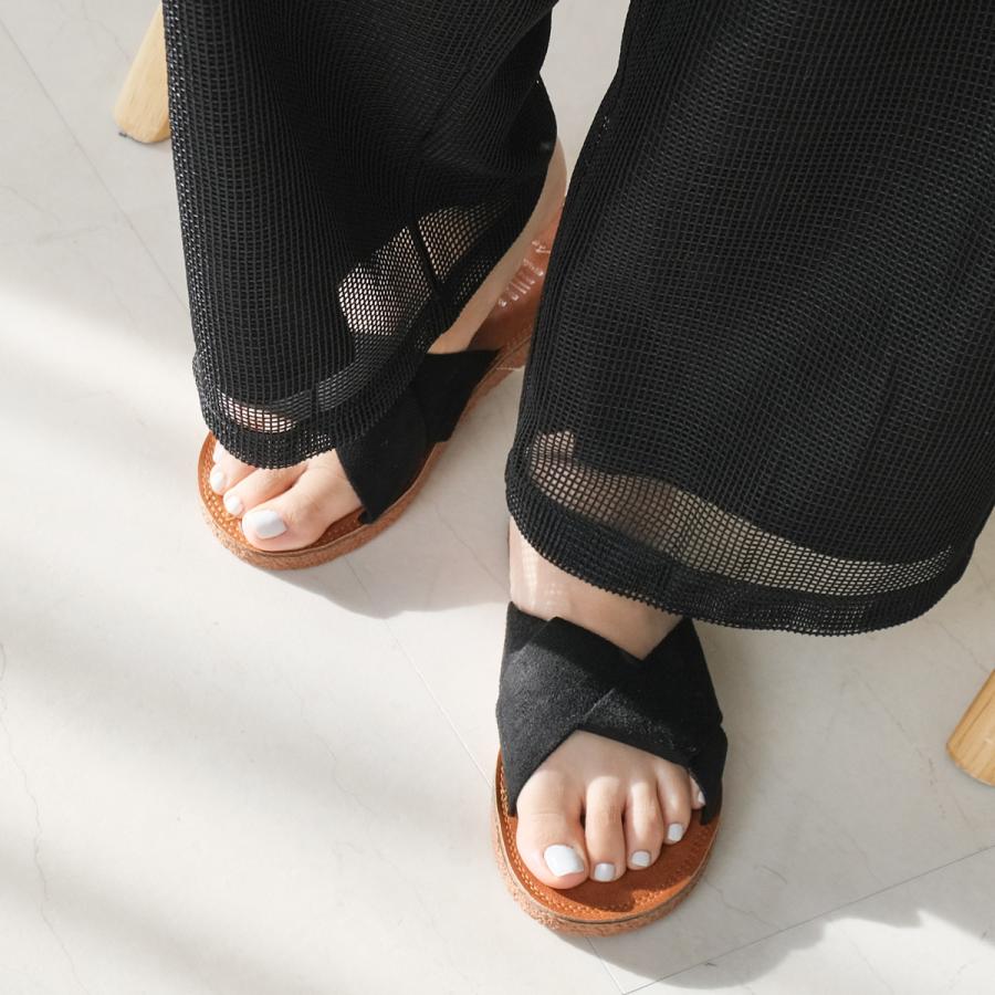 サンダル レディース フラット ぺたんこ 歩きやすい 履きやすい 人気
