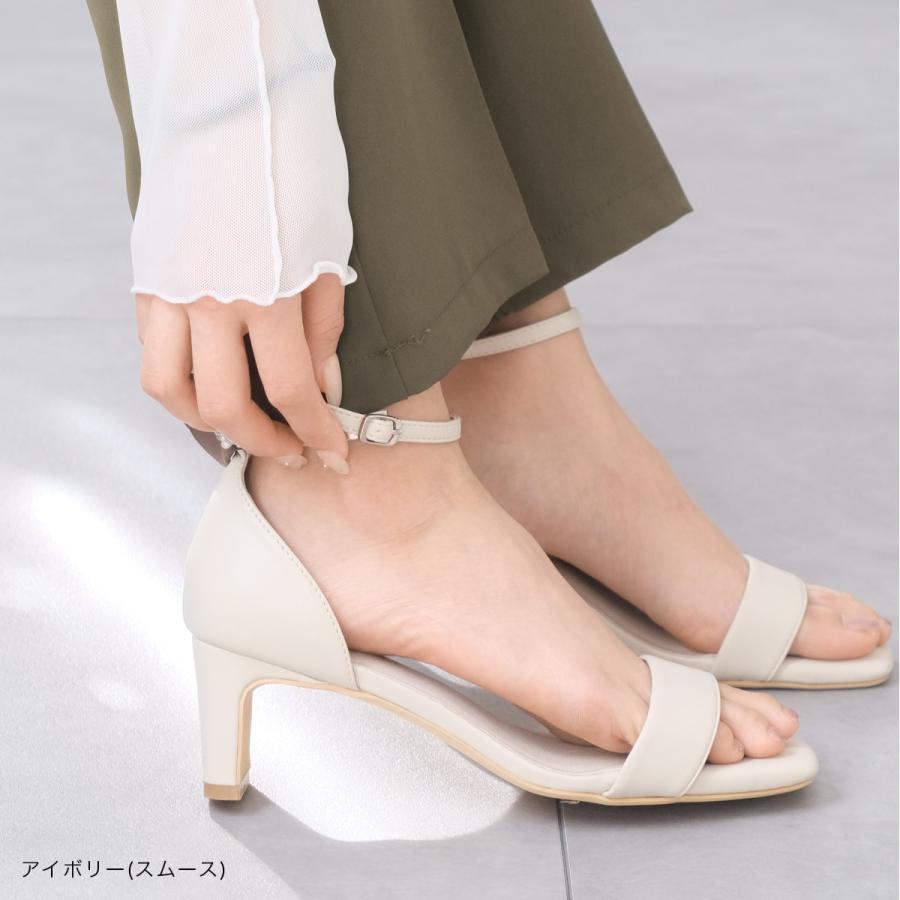 AmiAmi（アミアミ） サンダル レディース 6cmプレートヒール アンクル