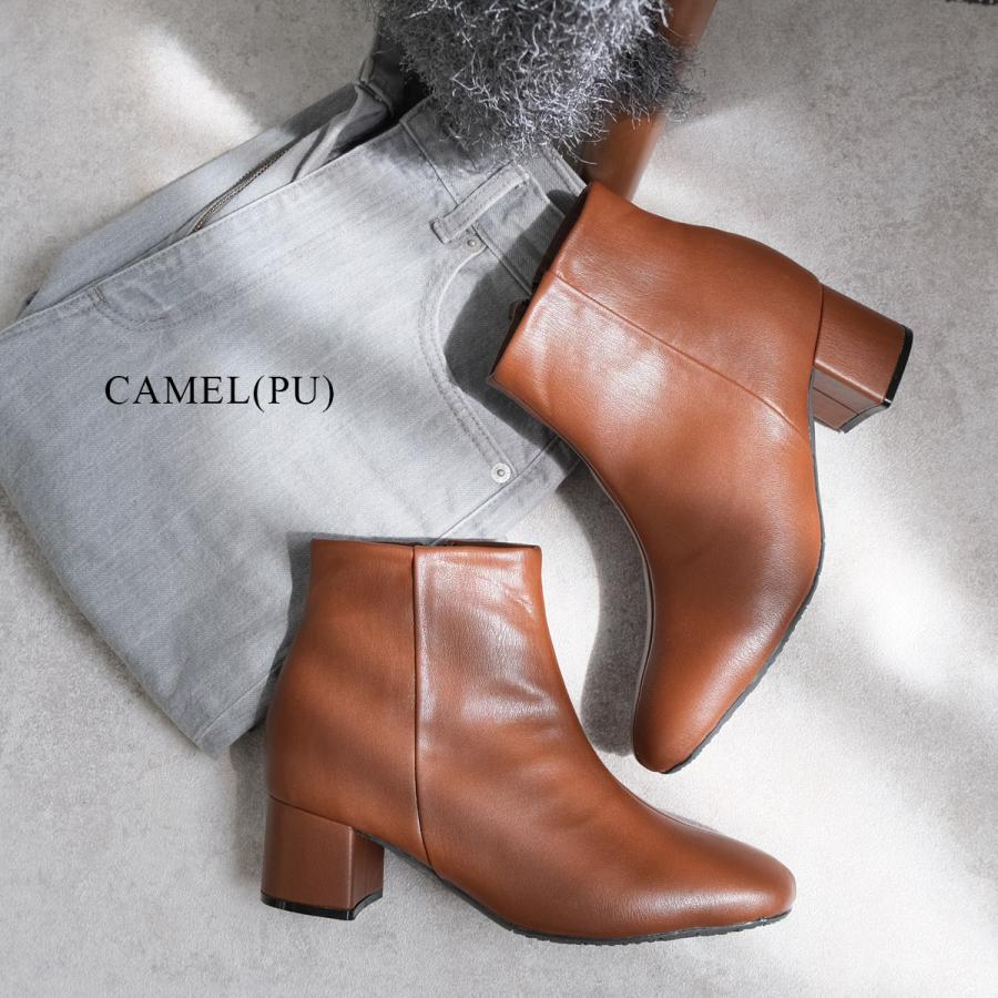 AmiAmi（アミアミ） ショート ブーツ レディース スクエアトゥ 秋冬