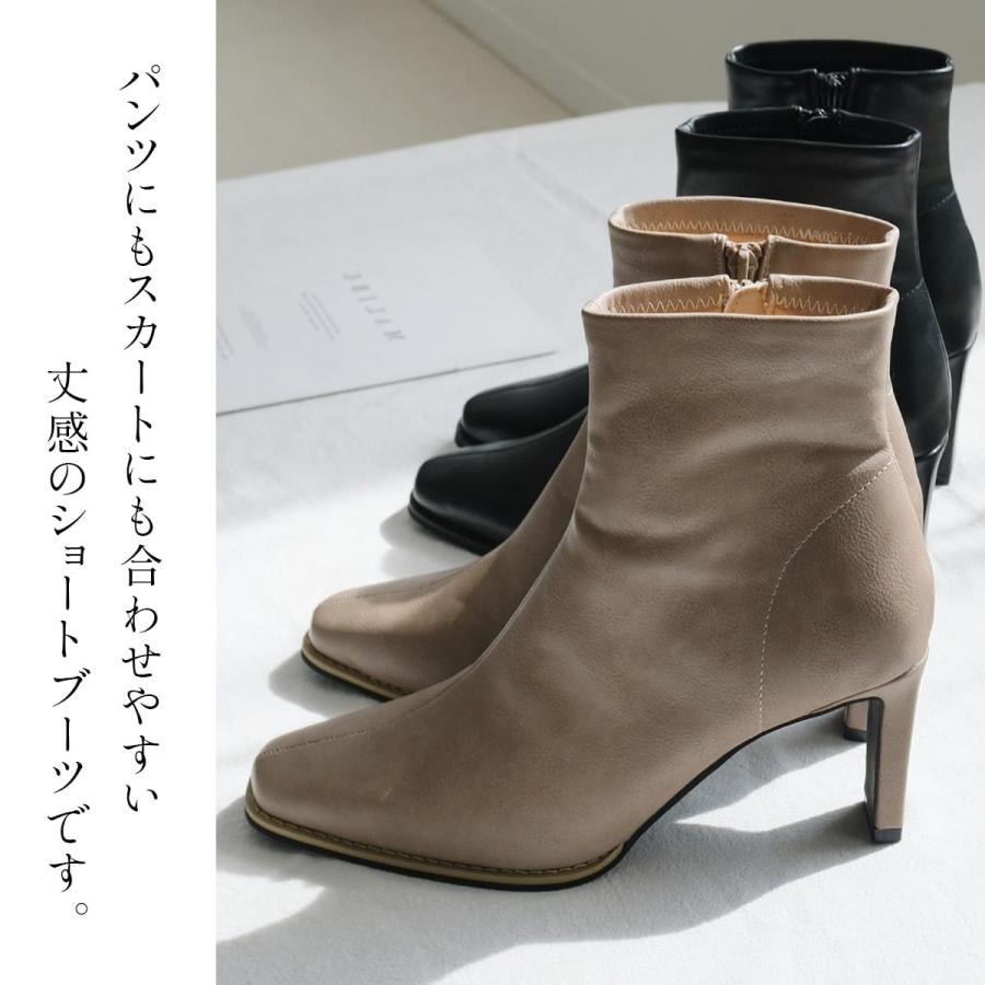 AmiAmi（アミアミ） ブーツ ショートブーツ レディース スクエアトゥ