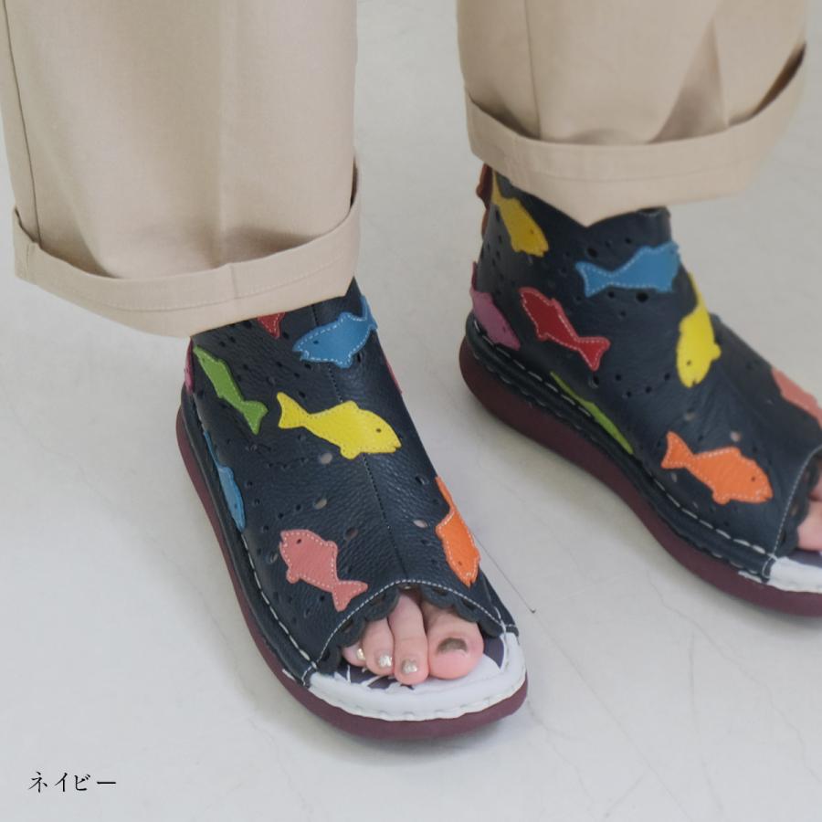 Estacion サンダル ブーツサンダル レディース 牛革