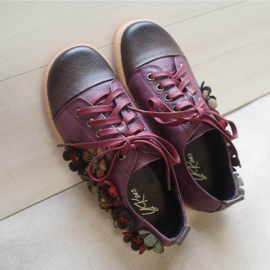 YK243 ワイケイニヨンサン フォーナインシューズ 本革 スニーカー