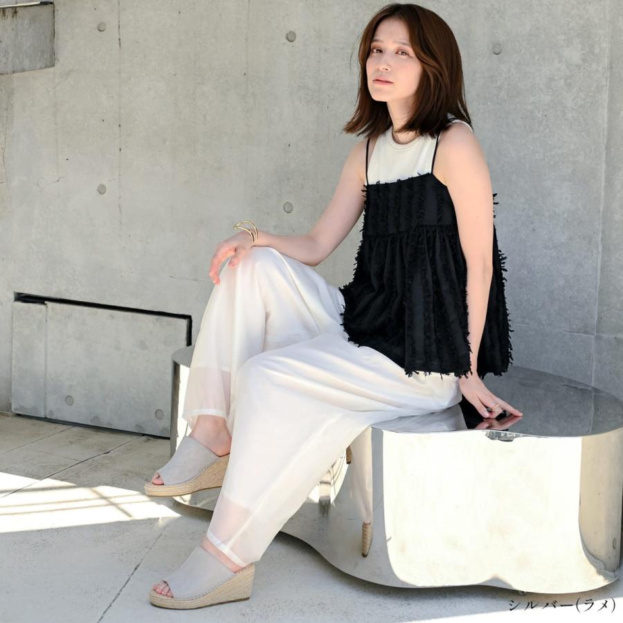 AmiAmi サンダル 厚底7.5センチ サンダル レディース ジュート