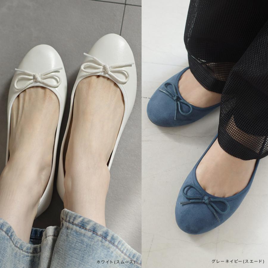 バレエシューズ レディース パンプス 黒 フラットシューズ ラウンドトゥ ローヒール 痛くない 低反発 リボン SlV amiamiアミアミ fx2001ss　ki5 | AmiAmi | 38