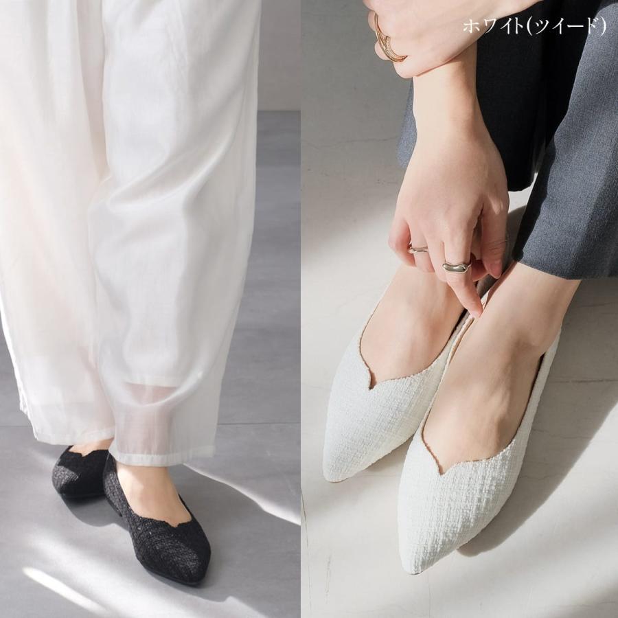 パンプス レディース  Vカット ポインテッドトゥ ぺたんこ　ヒールなし フラット　アミアミ amiami SlV | AmiAmi | 36