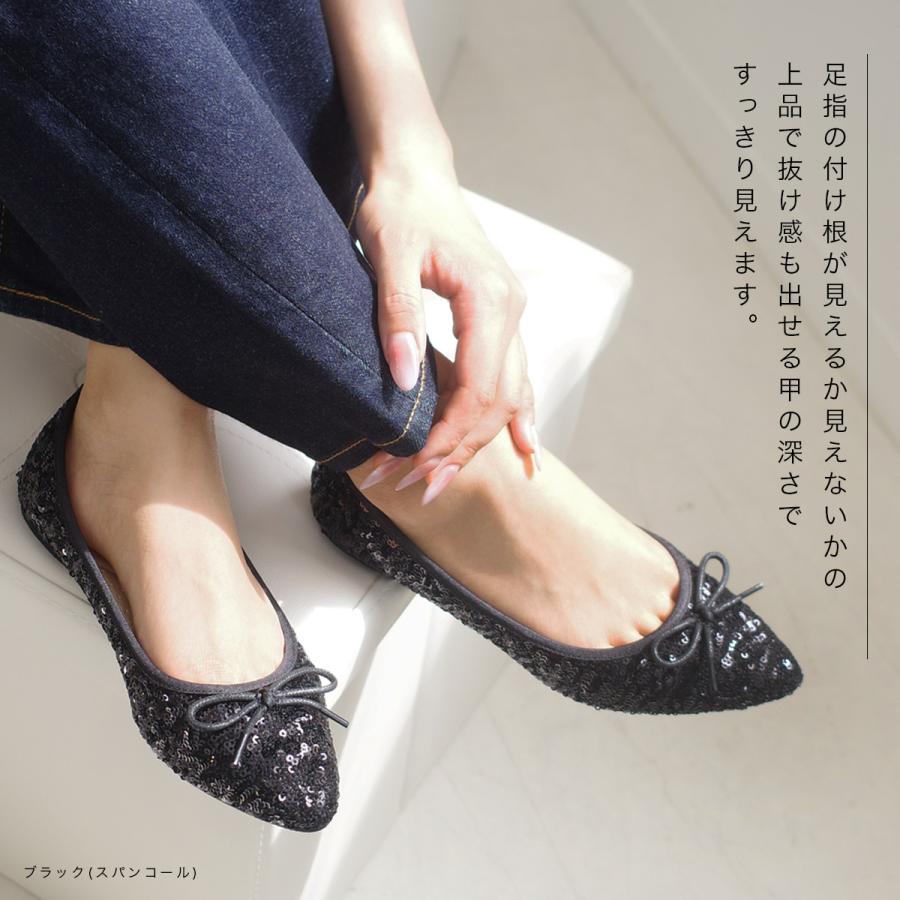 バレエシューズ パンプス レディース 黒 リボン 痛くない ローヒール フラット ポインテッド 21.5cm 25cm スエード パイソン amiamiアミアミFX2015　ki5 | AmiAmi | 25
