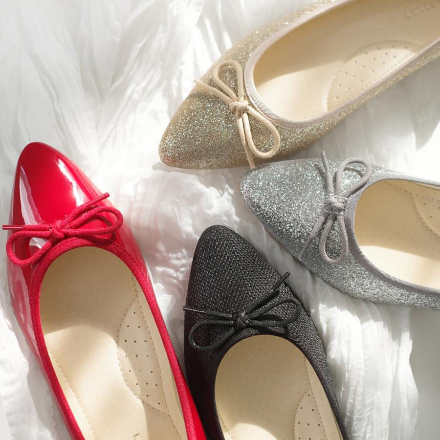 バレエシューズ パンプス ポインテッドトゥ フラットシューズ レディース ローヒール ヒールなし低反発 リボン　amiamiアミアミ ki5 | AmiAmi | 29