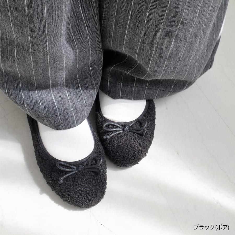 バレエシューズ ボア バレエパンプス ファー フラットシューズ レディース 秋冬 ぺたんこ ローヒール あったか リボンモチーフ amiamiアミアミ | AmiAmi | 20