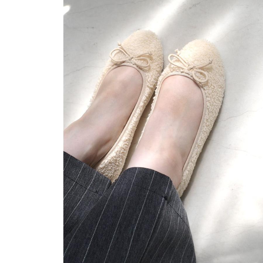 AmiAmi（アミアミ） バレエシューズ ボア バレエパンプス ファー