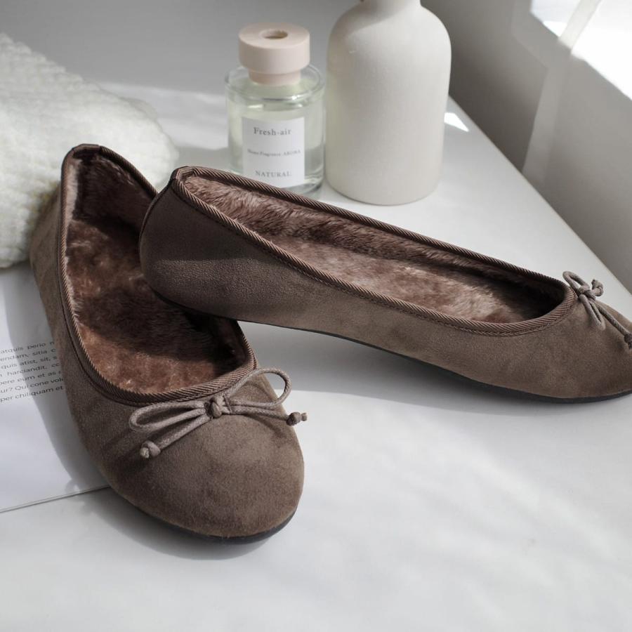 AmiAmi（アミアミ） バレエシューズ ボア バレエパンプス ファー