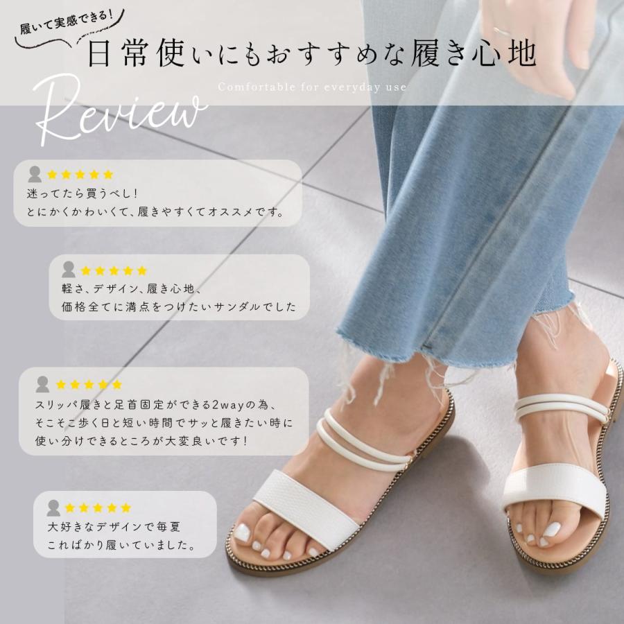 AmiAmi（アミアミ） サンダル ミュール レディース 2WAY ダブル