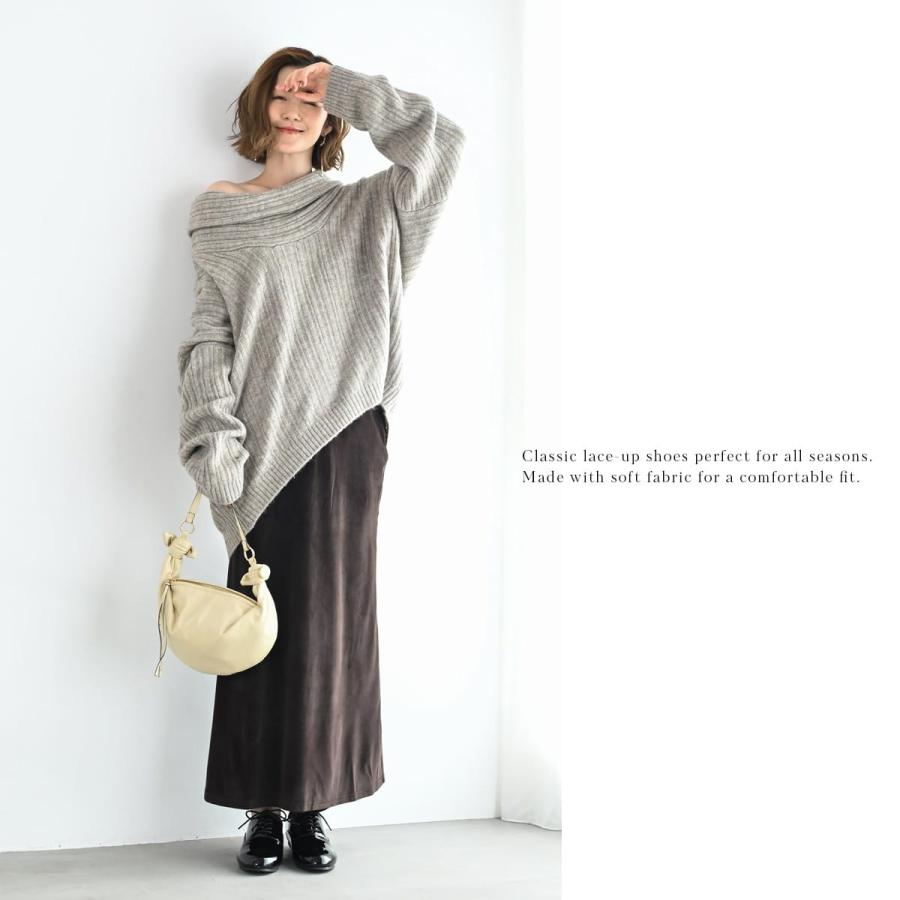 AmiAmi ローファー レースアップ シューズ レディース フラット