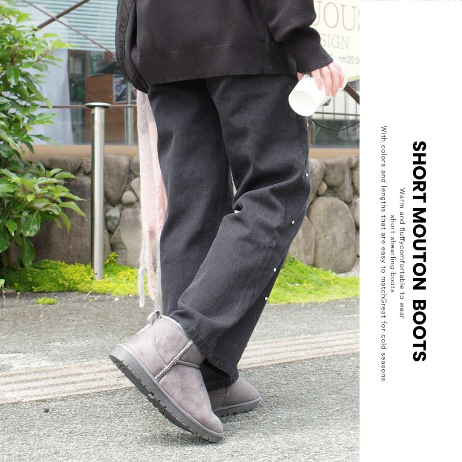 AmiAmi（アミアミ） ムートンブーツ ショートブーツ レディース 滑ら