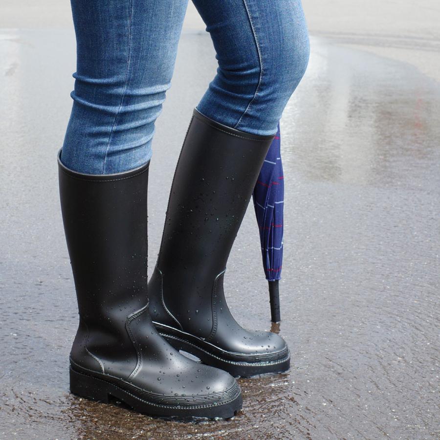 ブーツ 長靴 レインシューズ レディース ボリュームソール ロングレインブーツ 柔らか 雨晴れ兼用 アミアミ | AmiAmi